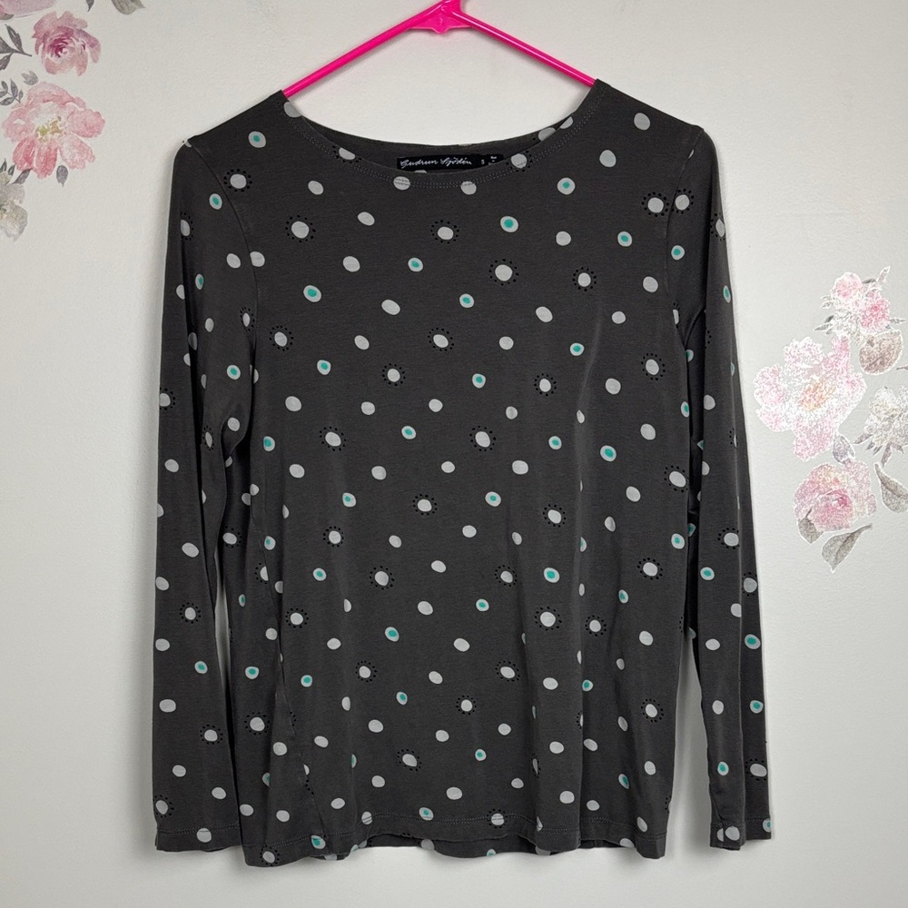 Gudrun Sjoden Polka Dot Long Sleeve Top - S